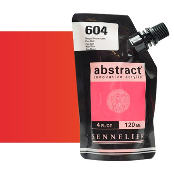 Sennelier Abstract Acrylics Fluorescent Red 120 ml