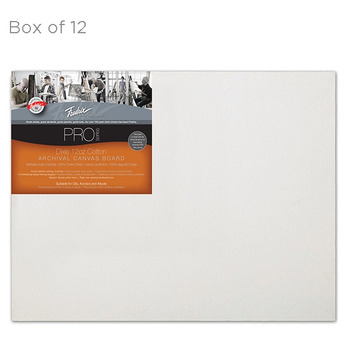 Fredrix Archival Canvas Boards Cotton Duck - Pack of 12 16x20"