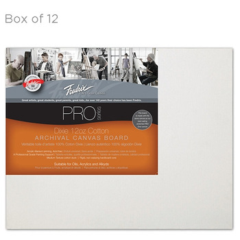 Fredrix Archival Canvas Boards Cotton Duck - Pack of 12 8x10"
