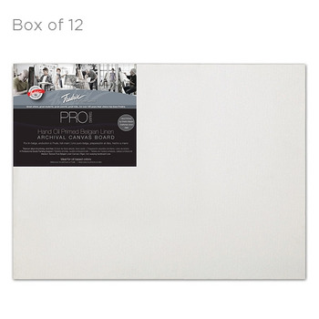 Fredrix Archival Canvas Boards Oil Primed Linen - Pack of 12 18x24"