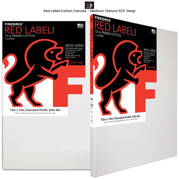 Fredrix Red Label Cotton Canvas  3/4" Deep