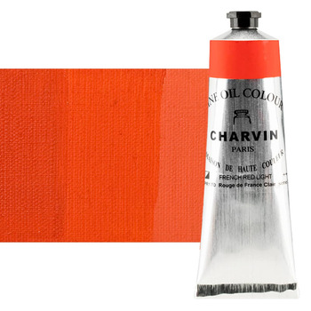 Charvin Fine Oil Paint, French Red Light - 150ml