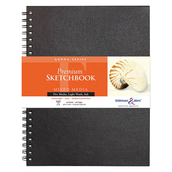Stillman and Birn Premium Gamma Wirebound Sketchbook - 9”x12” (50-Sheets)