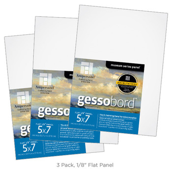 Gessobord 1/8" Panel 5x7" Pack of 3