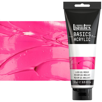 Liquitex Basics Acrylic Mediums - Gloss Gel Medium, 250ml