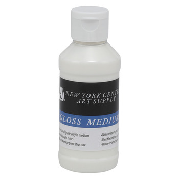 New York Central Acrylic Gloss Medium, 4oz Bottle