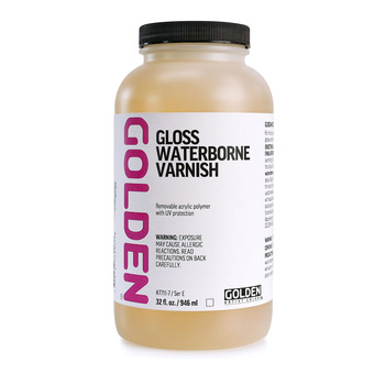 GOLDEN Waterborne Varnish - Gloss, 32oz Jar