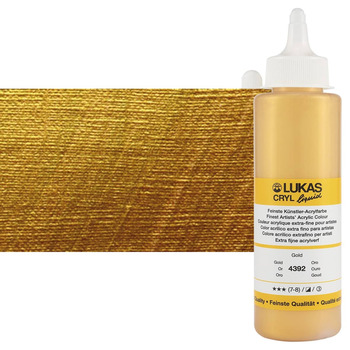 LUKAS Cryl Liquid Acrylic - Gold, 250ml Bottle