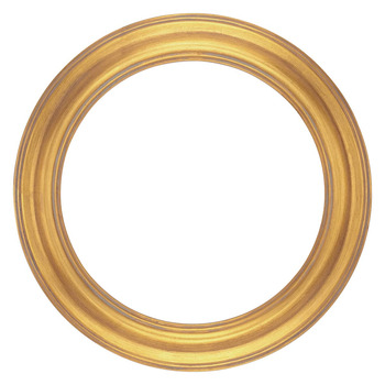 Ambiance Round Frame - Gold, 8" Diameter