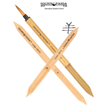 Golden Panda Bamboo Sketch Pens