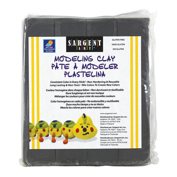 Sargent Art 1lb Non-Hardening Modeling Clay Gray