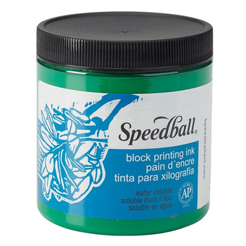 Speedball Block Printing Water-Soluble Ink 8oz - Green