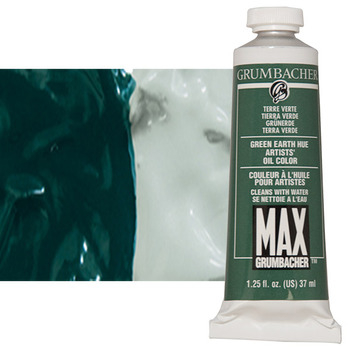 MAX Water-Mixable Oil Color 37 ml Tube - Green Earth Hue