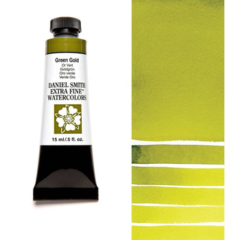 Daniel Smith Extra Fine Watercolor - Green Gold, 15 ml Tube