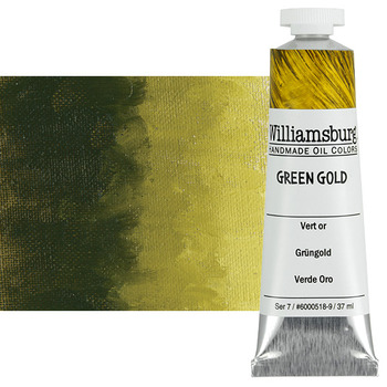 Williamsburg Handmade Oil Paint - Green Gold, 37ml