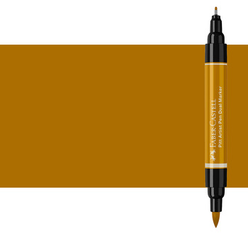Pitt Artist Pen Dual Tip Marker, Green Gold