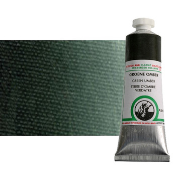 Old Holland Oil Color - Green Umber, 40ml Tube
