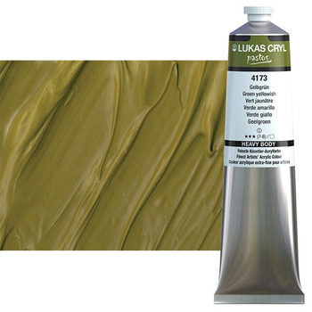 LUKAS CRYL Pastos Acrylics - Green Yellowish, 200ml Tube