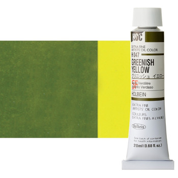 Holbein Extra-Fine Artists' Oil Color 20 ml Tube - Greenish Yellow