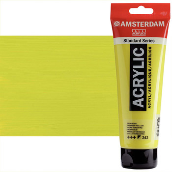 Amsterdam Standard Series Acrylic Paint - Greenish Yellow, 250ml Tube