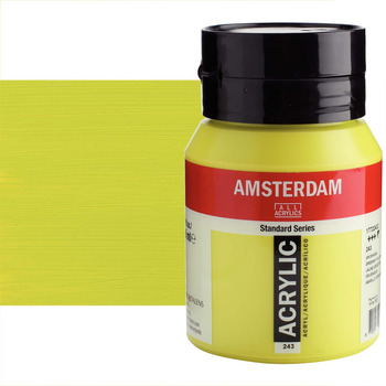 Amsterdam Standard Series Acrylic Paint - Greenish Yellow, 500ml Jar