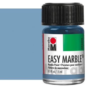 Marabu Easy Marble Grey Blue Paint, 15ml
