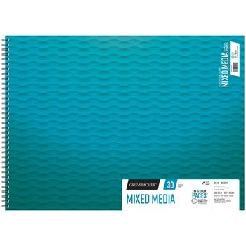 Grumbacher 90lb Mixed Media Pad 18X24in-30 Sheets Spiral In/Out