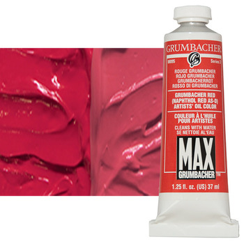 MAX Water-Mixable Oil Color 37 ml Tube - Grumbacher Red