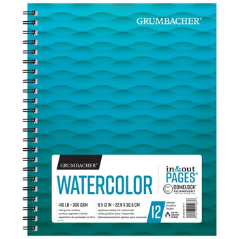 Grumbacher Watercolor 140lb Cold Press 9x12in In/Out Pad