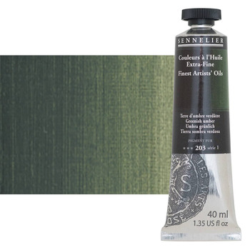 Sennelier Artists' Oil Paints-Extra-Fine 40 ml Tube - Greenish Umber