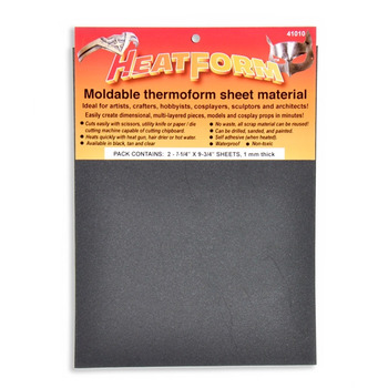 2-Pack HeatForm&trade; Moldable Sheet Material 7.25x9.75in Black