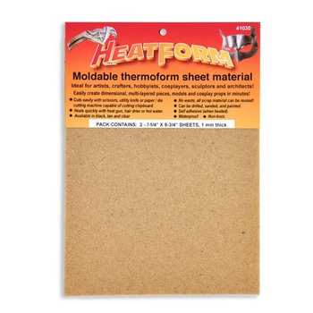 2-Pack HeatForm&trade; Moldable Sheet Material 7.25x9.75in Tan