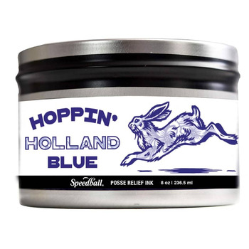 Print Posse Relief Ink 8 oz Anna Hasseltine Hoppin' Holland Blue