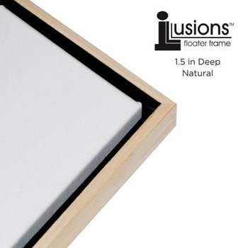 Illusions Floater Frame, 16"x20" Natural - 1-1/2" Deep