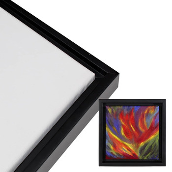 Illusions Floater Frame, 20"x20" Black - 1-1/2" Deep