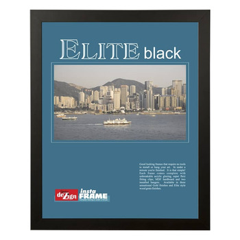 Instaframe 11x14" Black Decorative Elite Wood Frame Box of 6