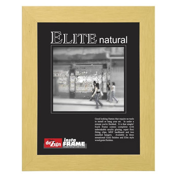 Instaframe 5x7" Natural Decorative Elite Wood Frame Box of 6