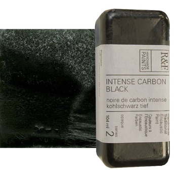 R&F Encaustic Handmade Paint 104 ml Block - Intense Carbon Black
