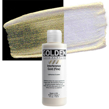 GOLDEN Fluid Acrylics Interference Gold (Fine) 4 oz