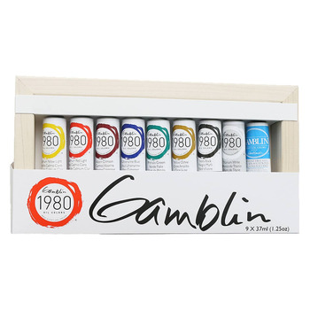 Gamblin 1980 Oil Colors Introductory Set - Assorted Colors, 37ml Tubes