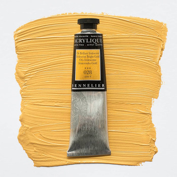 Sennelier Extra Fine Artist Acrylics - Iridescent Bright Gold, 60ml