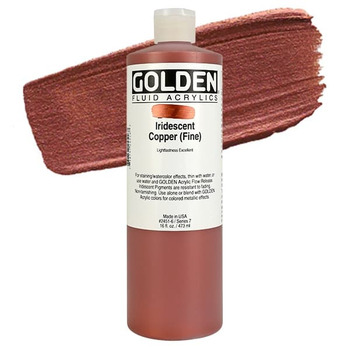 GOLDEN Fluid Acrylics Iridescent Copper (Fine) 16 oz
