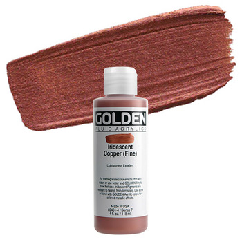 GOLDEN Fluid Acrylics Iridescent Copper (Fine) 4 oz