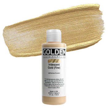 GOLDEN Fluid Acrylics Iridescent Gold (Fine) 4 oz