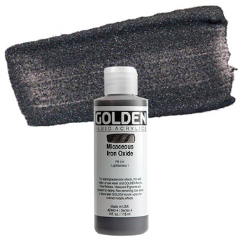 GOLDEN Fluid Acrylics Iridescent Micaceous Iron Oxide 4 oz