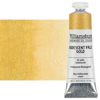 Williamsburg Handmade Oil Paint - Iridescent Pale Gold, 37ml Tube