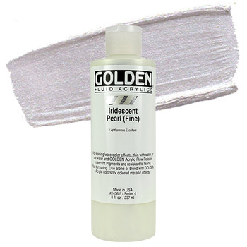 GOLDEN Fluid Acrylics Iridescent Pearl 8 oz