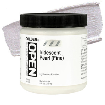 GOLDEN Open Acrylic Paints Iridescent Pearl (Fine) 8 oz