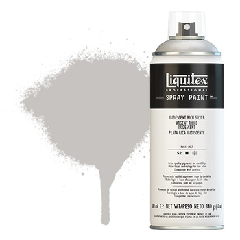 Liquitex Professional Spray Paint 400ml Can - Iridescent Rich Silver