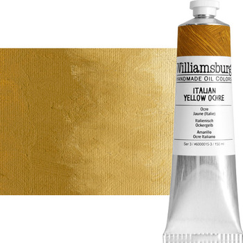Williamsburg Oil Color, Italian Yellow Ochre, 150ml Tube